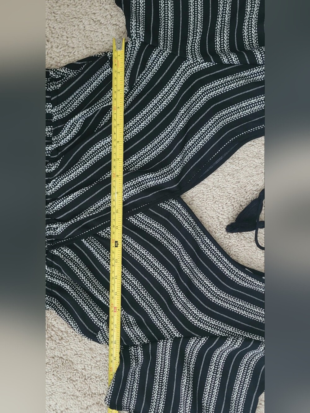 Xhilaration Striped Pant Jumpsuit, L - Picture 7 of 10